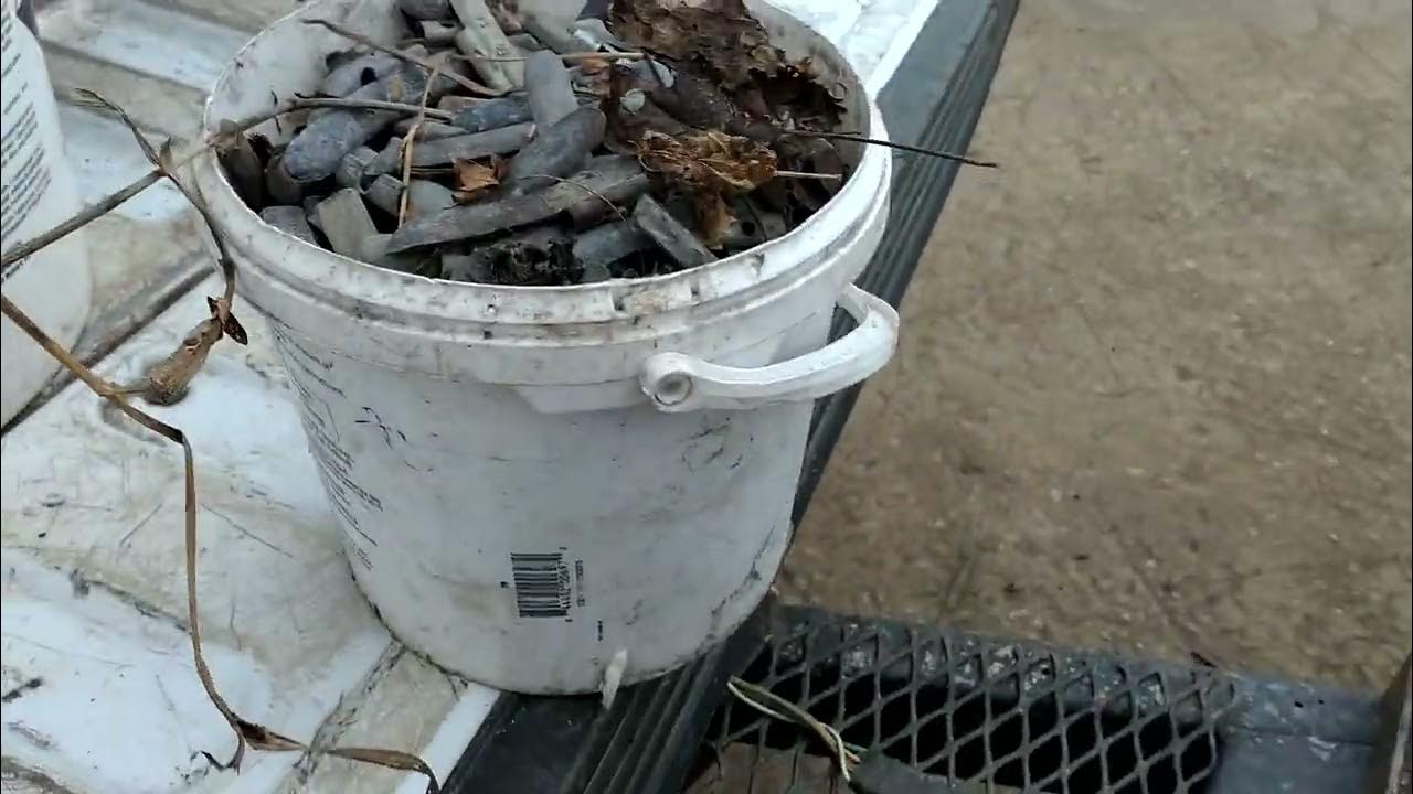 scrap metal drop off of a dryer, stove, and muffler and some other