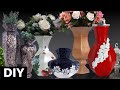 5 IDEIAS - COMO FAZER VASO DE CAIXA DE LEITE - DIY VASOS DECORATIVOS - Flower vase