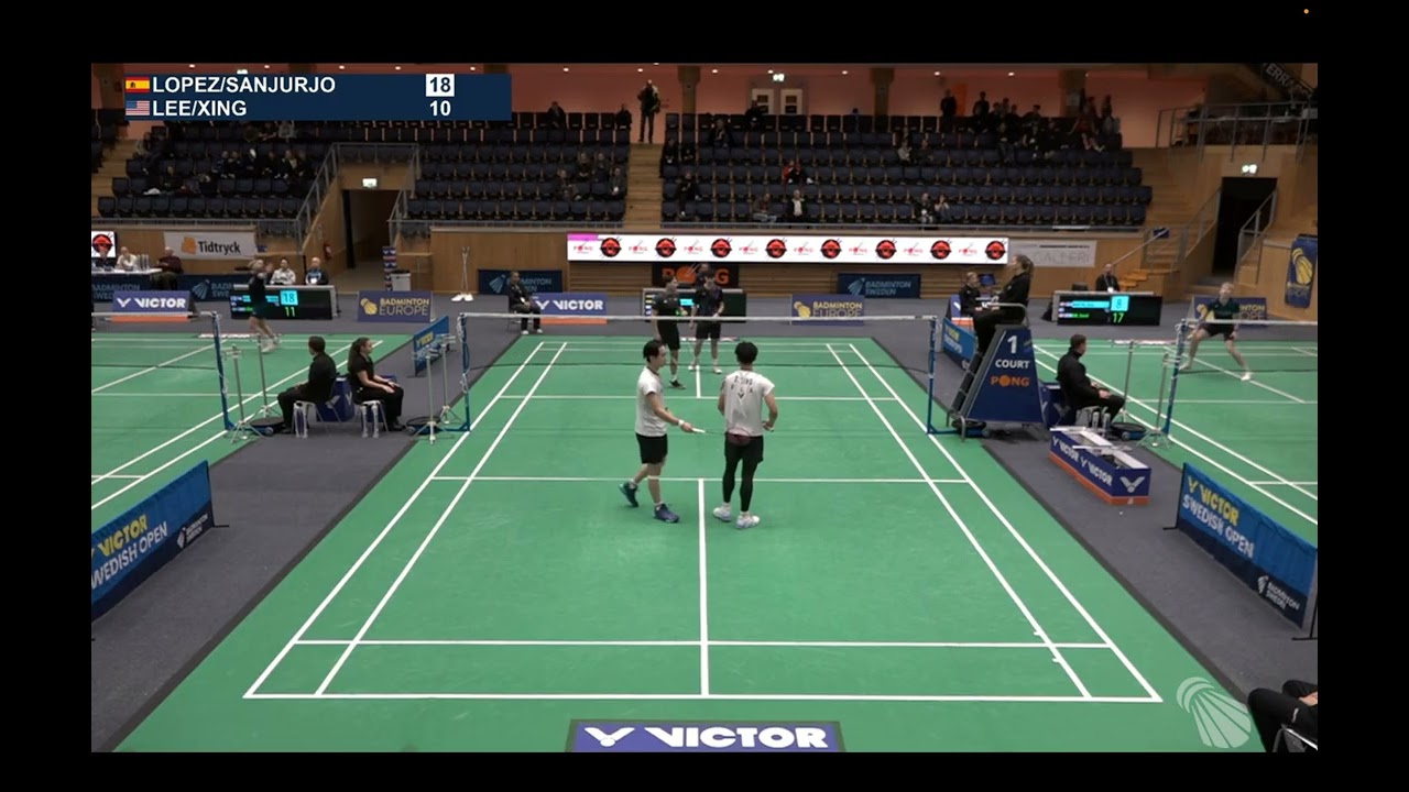 Swedish Open 2026. MD. Qualifier. Stanley Xing / Arden Lee vs Lopez/SanJurjo