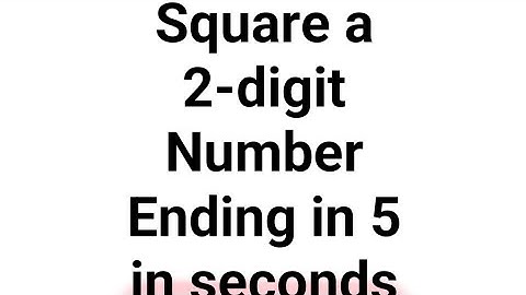 Fastly square 2-digit number ending in 5. #viral #mathhack #shortsvideo