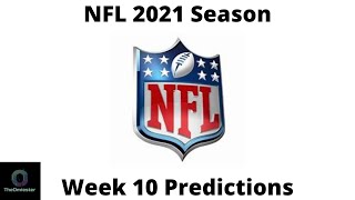NFL 2021 Season Week 10 Predictions