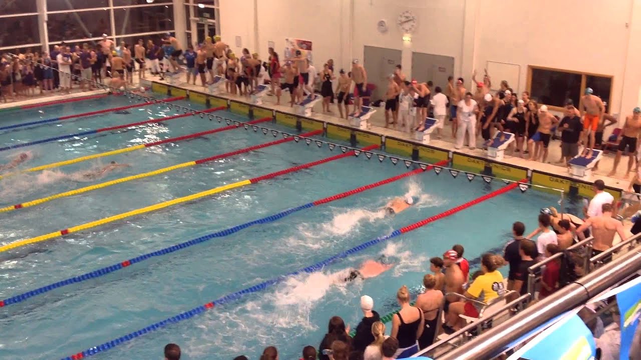 Ealing Swimming Club, Men's 6x50 Relay, Basildon, 12/10/13 - YouTube