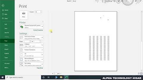 File Menu in Excel 2019 in Hindi || By : Hitesh Wadhwa