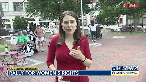 Rally held in Durham for women's rights, protecting reproductive freedoms