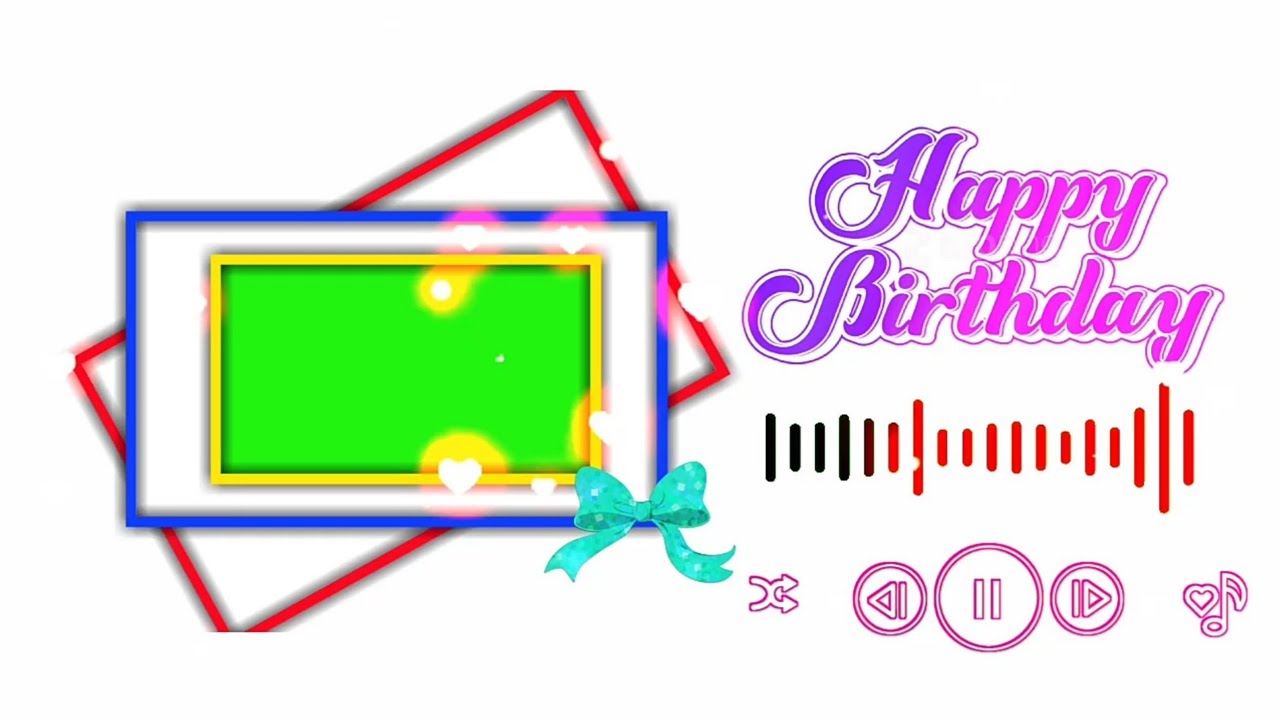 Happy birthday green screen full screen happy birthday green screen