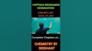 HOFFMAN BROMAMIDE REACTION By P K Siddhant sir. CSIR NET JRF GATE IIT-JAM CHEMISTRY