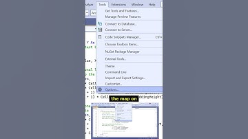 Turn Map Mode On in Visual Studio