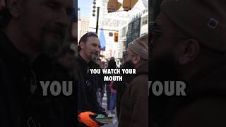 Muslim CONFRONTING Christian for DISRESPECTING Islam! #shorts