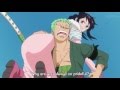 One Piece funny moment - Zoro carries Tashigi