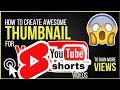 How To Create A Thumbnail For YouTube Videos On Android | How To Make Hd YouTube Thumbnail #shorts