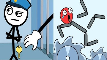 Thief Puzzle vs Ragdoll Break Destroy Game - All Level Satisfying Double Gameplay Stickman Games