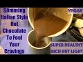Slimming Italian Style Hot Chocolate Drink. Light, Rich, Vegan & Sugar-Free. Fool Your Cravings!