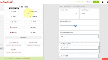 Create web calculator from Excel with Calculoid – Learn from web calculators case studies #8