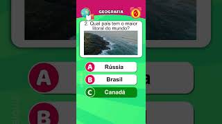 Perguntas e respostas de geografia - Quiz de geografia com respostas #quiz #geografia screenshot 5