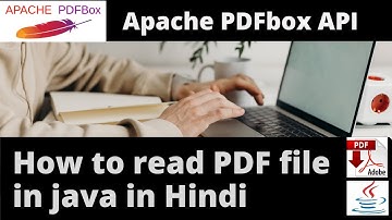 How to read pdf file in Java | Read pdf file in java using Apache PDFbox in Hindi |Apache PDFbox API