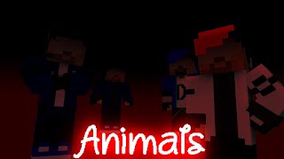 Animals meme of minecraft [A minecraft short music video] Herobrine brothers