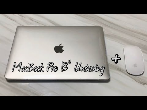 맥북프로 13인치 언박싱 (MacBook pro 13inch Unboxing) | 언박싱 많음 | 맥북초보 | 매직마우스2,맥북파우치,맥북액세서리 | 맥북필름부착영상 |