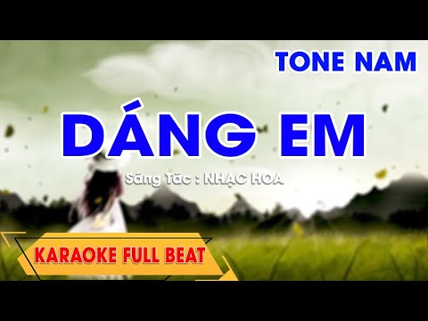 DÁNG EM - karaoke tone nam - full beat || Nbp Music