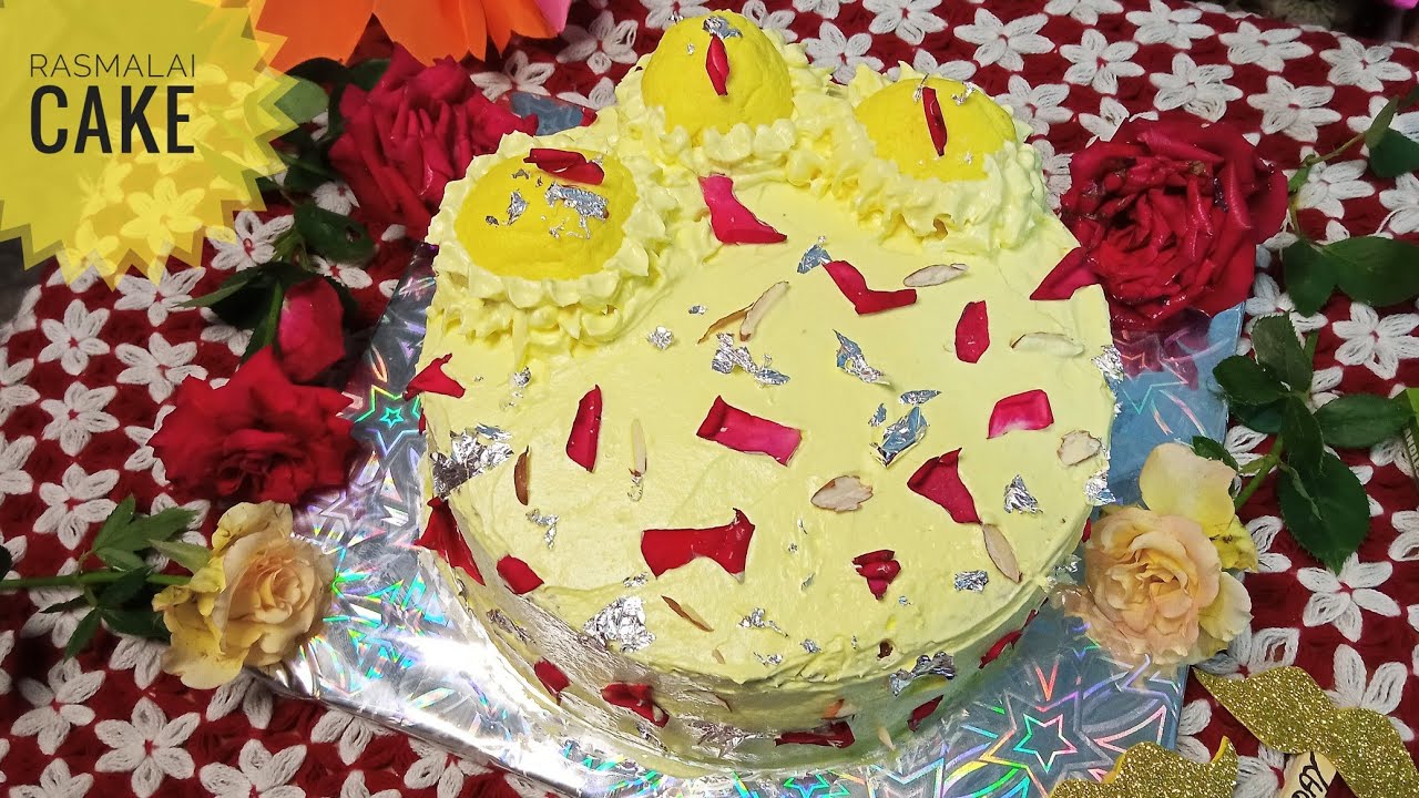 Eggless Rasmalai Cake/Homemade Birthday Cake/Beautiful Cake Recipes/No