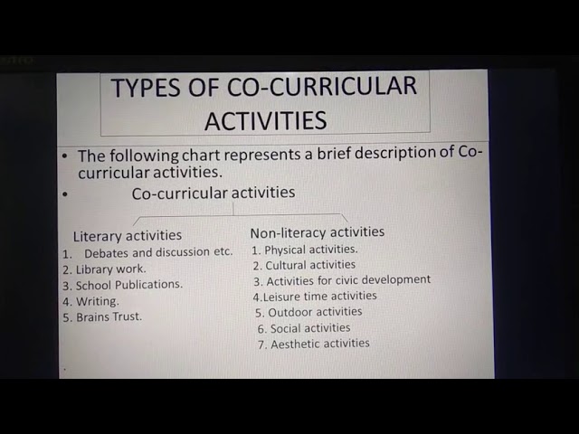 curricular activities definition