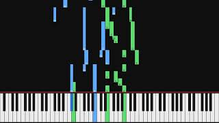 Isaac Albéniz - Serenata 4th movement from Espana Op 165 | Piano Visualization