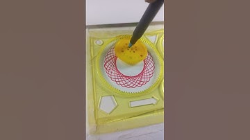 Multicolor spirograph art design #ASMR #satisfying #shorts