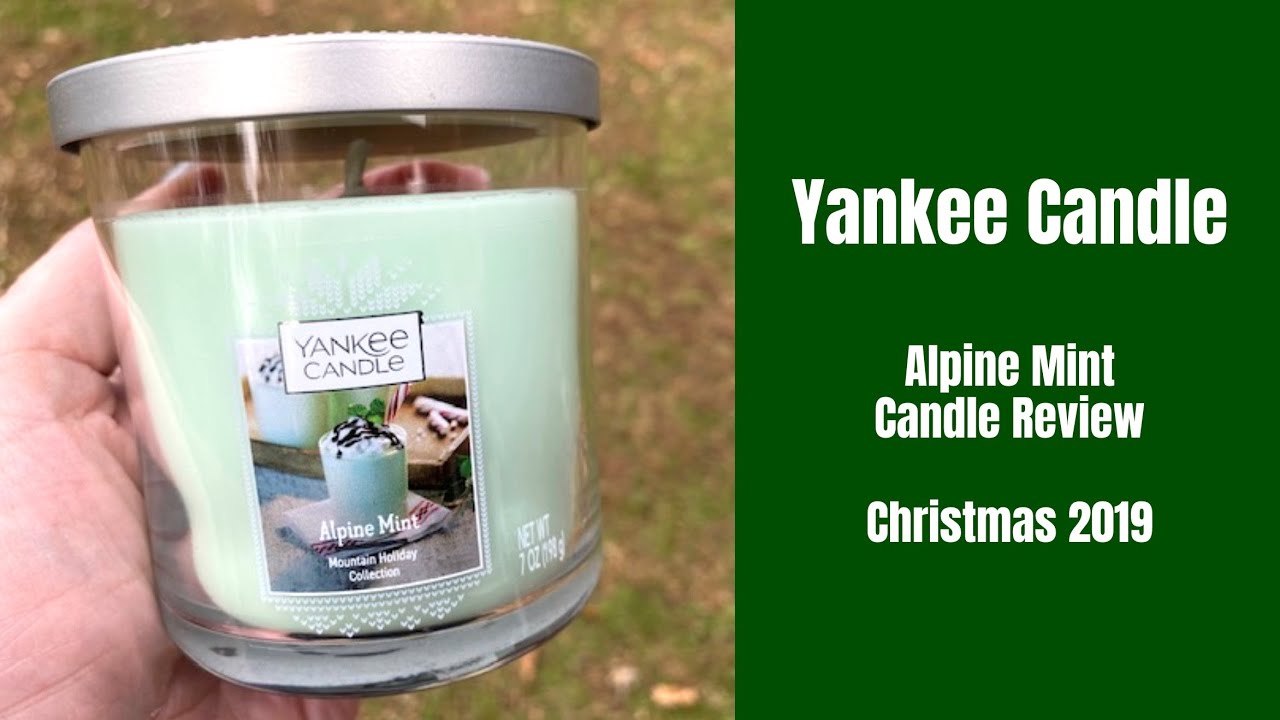 Yankee Candle Alpine Mint Candle Review - Christmas 2019 ...