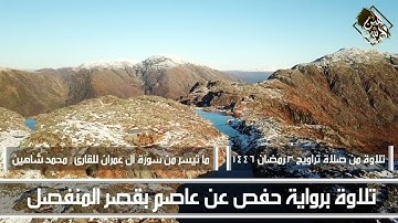 تلاوة من صلاة تراويح 3 رمضان 1446هــ | ما تيسر من سورة ال عمران للقارئ : محمد شاهين