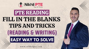 PTE READING AND WRITING - FILL IN THE BLANKS TIPS AND TRICKS II EASY WAY TO SOLVE || PTE BY NIKHIL