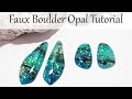 Polymer Clay Project: Faux Boulder Opal Tutorial