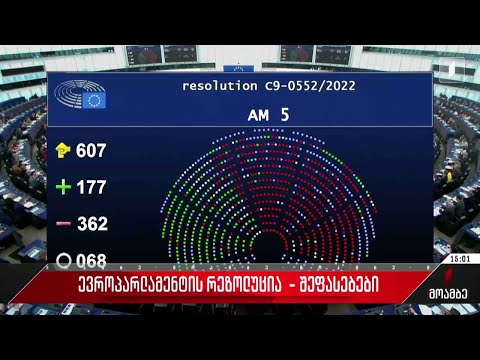 ევროპარლამენტის რეზოლუცია - გამოხმაურებები