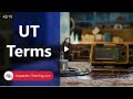 Ultrasonic Test (UT) Terms and Definitions