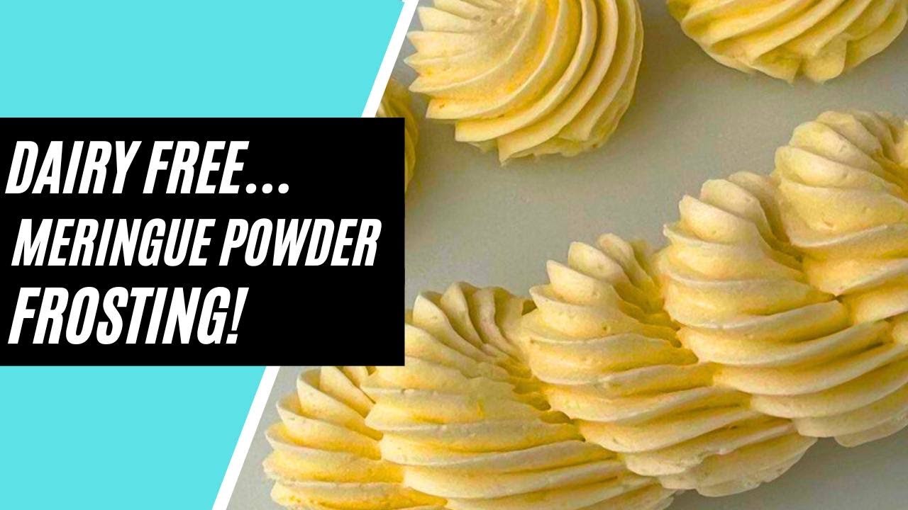 Dairy Free Meringue Powder Buttercream Frosting /Lemon Flavour / Italian Buttercream, American