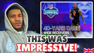 Brit Reacts to Wide Receivers Run the 40 Yard Dash at 2026 NFL Combine | These Guys Are FAST