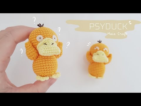 Video Amigurumi| How to crochet Psyduck| Hướng dẫn móc... - youtube