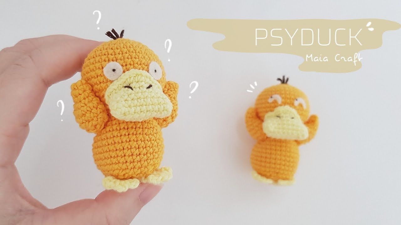 Amigurumi| How to crochet Psyduck| Hướng dẫn móc Psyduck