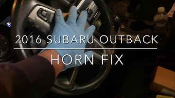 2016 Subaru Outback - Horn Fix (Clock Spring / Roll Connector)