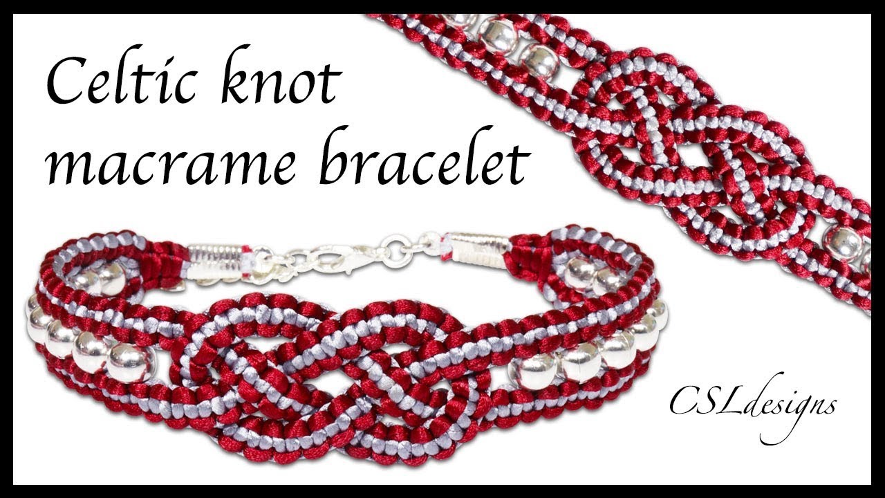 How to DIY Beautiful Celtic Knots Weaving Bracelet