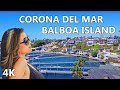 Corona Del Mar to Balbo Island - Orange County California USA Travel - Drone Flying Tour - 2022 - 4K