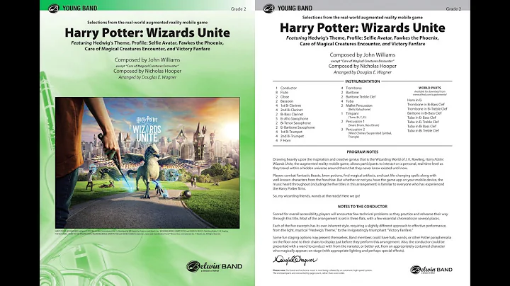 Harry Potter: Wizards Unite, arr. Douglas E. Wagner
