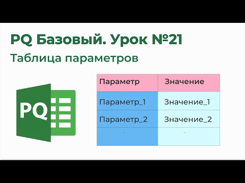 Power Query Базовый №21. Таблица параметров