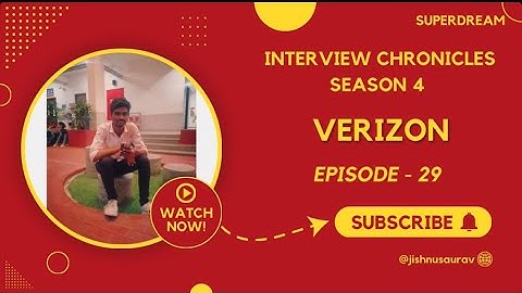 Verizon Interview Experience | Interview Chronicles | CSE | 2025 | #placement