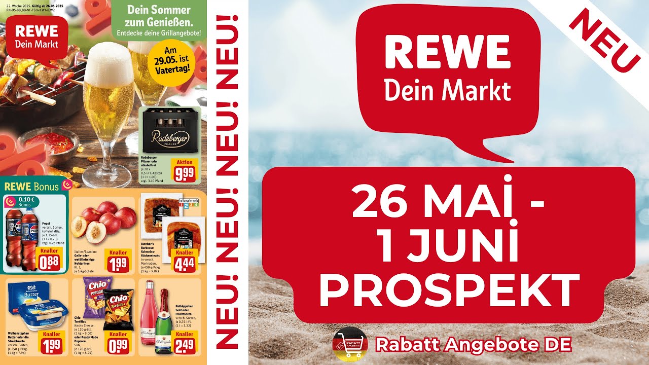 Rewe Rabatt REWE Prospekte der Woche | 26 Mai 2025 - 1 Juni 2025 Prospekt | Rabatt ...
