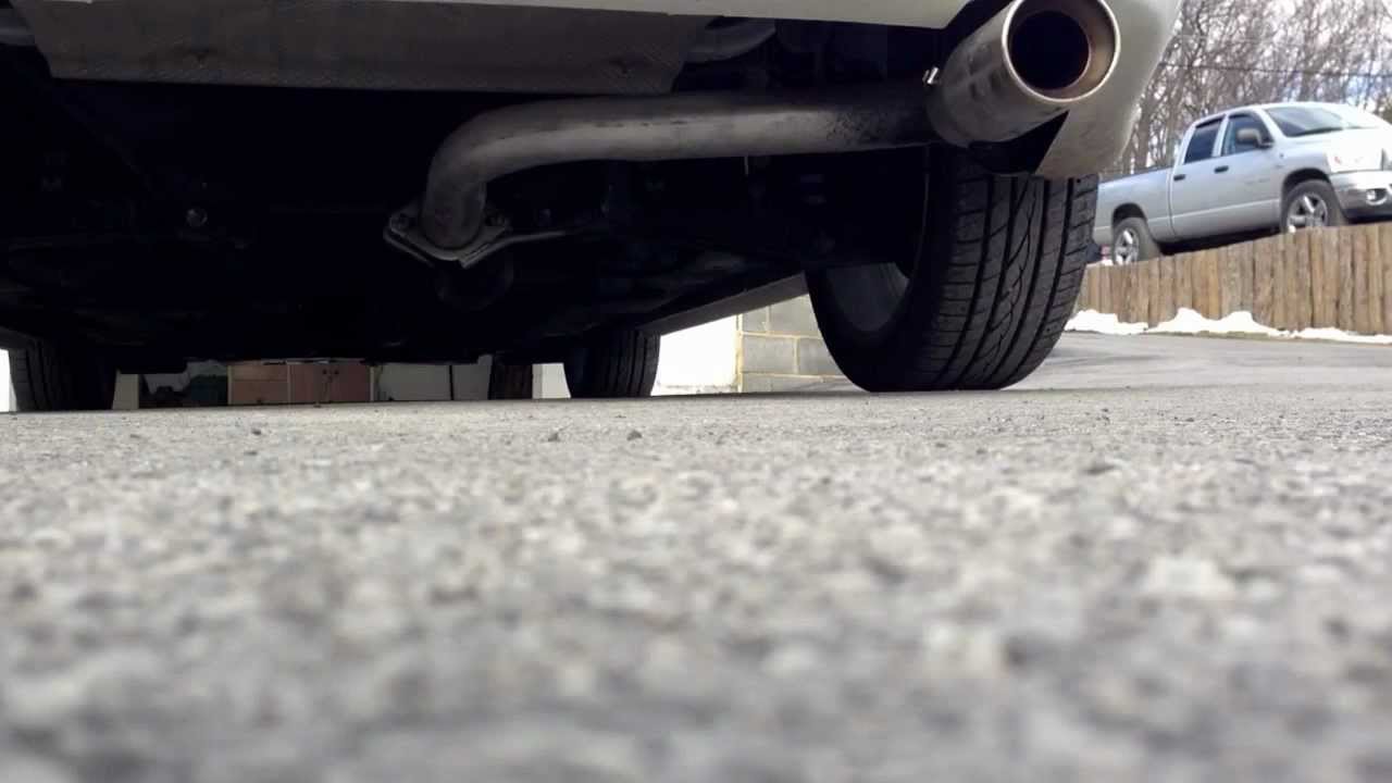 2009 Mitsubishi Lancer Straight Pipe Lancer gts straight pipe exhaust - YouTube