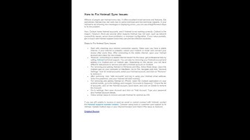 How to Fix Hotmail Sync Issues