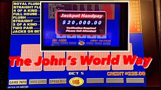 Pala Casino: High Limit Video Poker $25\/Bet: #lasvegas #casino #slots #gambling #videopoker #jackpot