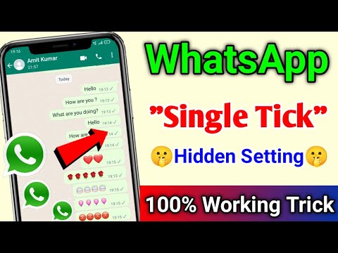 How To Show Single Tick On WhatsApp How To Show Offline On WhatsApp Single Tick Kaise Dikhaye
