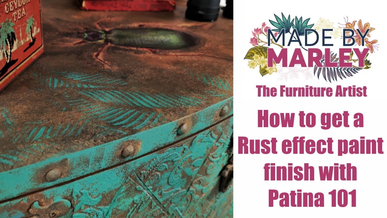 DIY Patina Faux Finish with Paint - Artsy Chicks Rule®