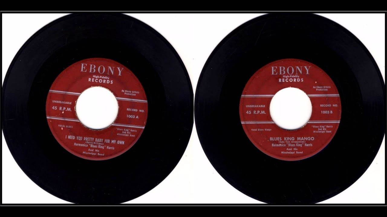 HARMONICA BLUES KING HARRIS I need you pretty baby for my own/blues