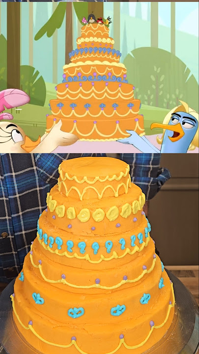 Bomb's Slingshot Cake Makes Cravings Go Kaboom!💣🎂 #shorts #bomb #cake #angrybirds